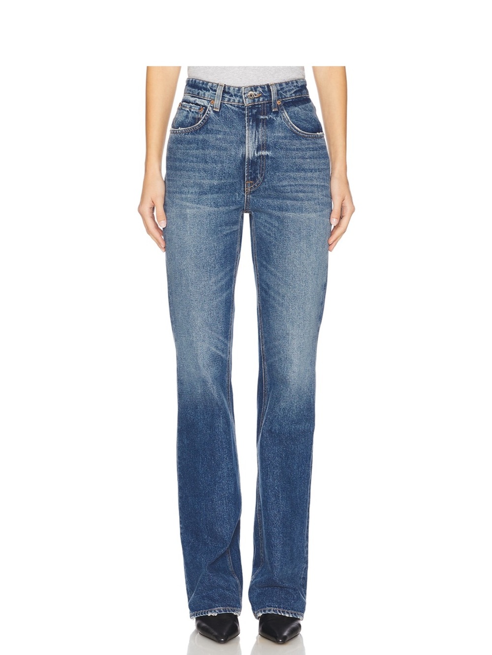 GRLFRND Melanie High Rise Women's Boot Cut Jeans - Los Feliz